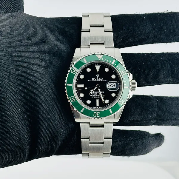 Rolex Submariner Starbucks Black Dial on Oyster Ref 126610LV with New Style Card Green 2020