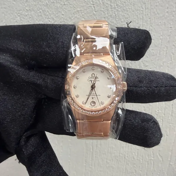 Omega Constellation Silver Diamond Dial