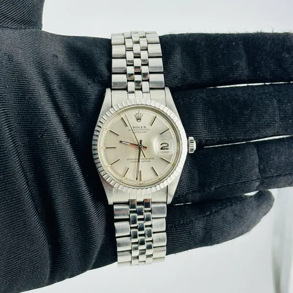 Rolex Datejust Silver Dial on Jubilee