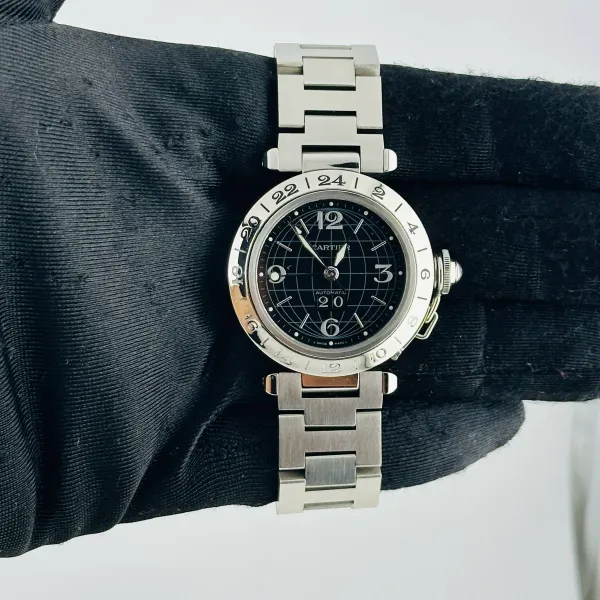 Cartier Pasha C Midsize Black Dial Ref 2324