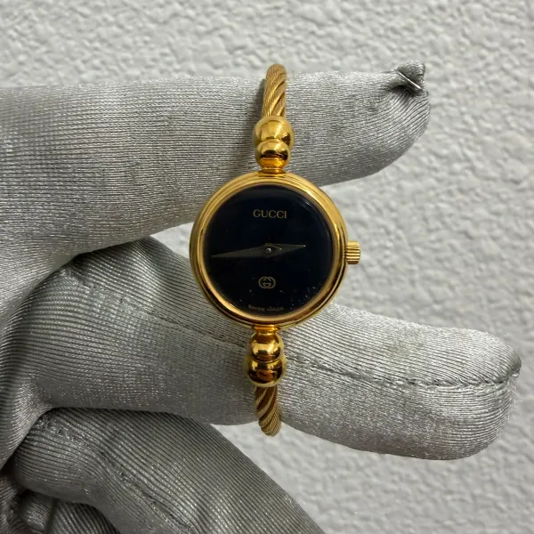 Gucci Black Dial on Bangle Style Ref 2700L