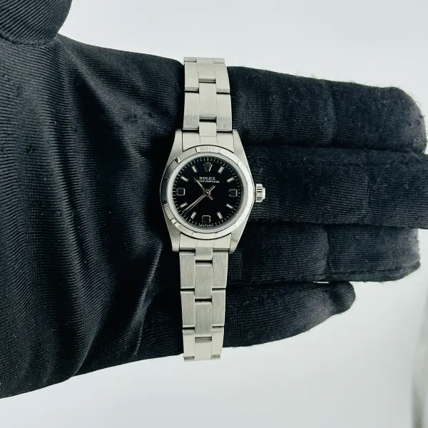 Rolex Oyster Perpetual Black Dial On Oyster Ref 76030