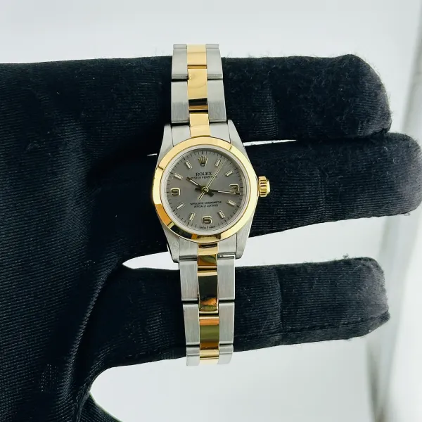 Rolex Oyster Perpetual Slate-Gold Marker Dial