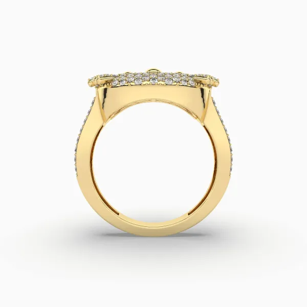 Aisha Kitty Inspired Natural Diamond  Ring For Womens