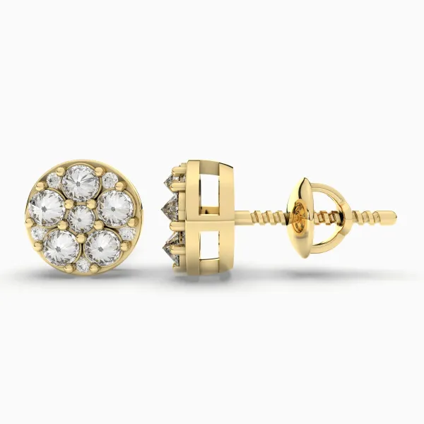 Round Solitaires Office Wear Earrings