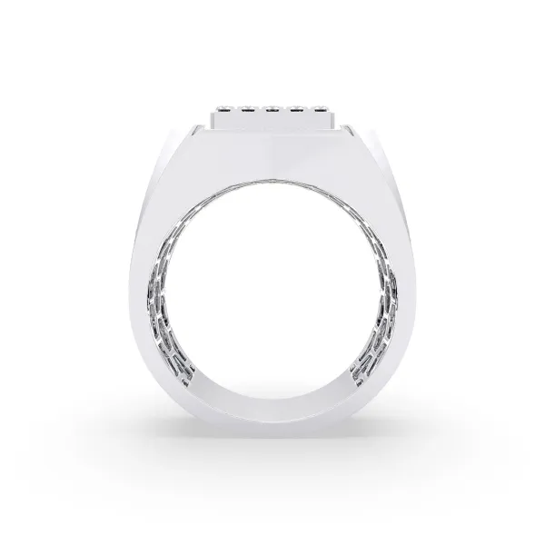 10K White Gold Lab Grown Diamond Wedding Band Ring