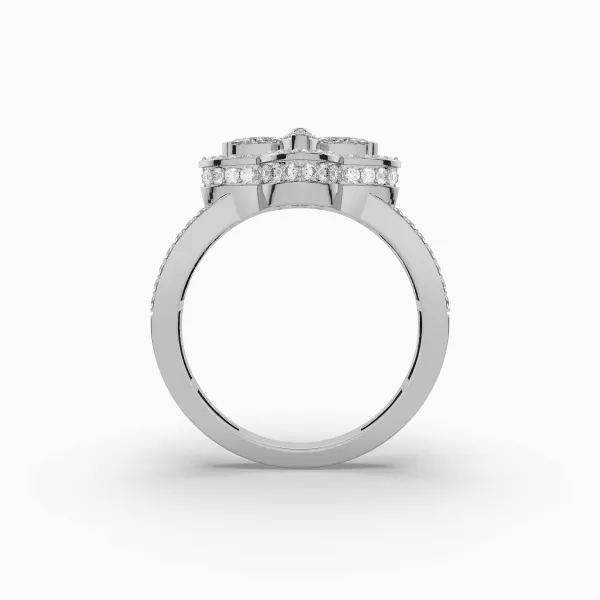 10K White Gold Solitaire Diamond Ring