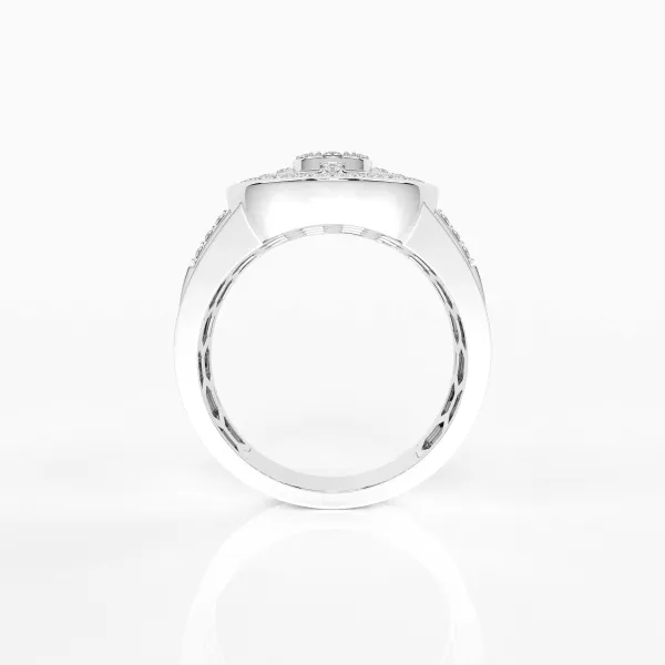 10K White Gold Stackable Gold Diamonds Ring