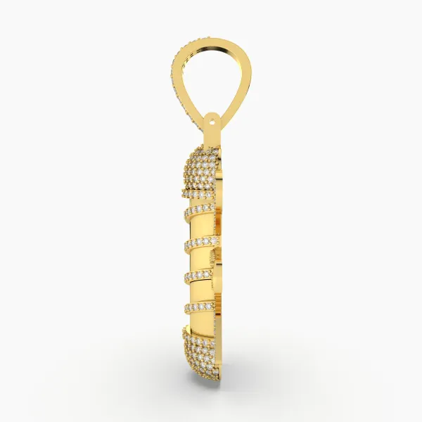 Barber Pole Charm Pendant