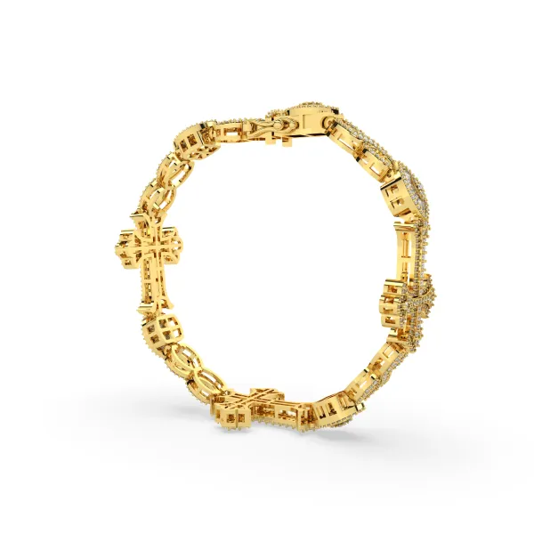 Jesus Cross Link Bracelet