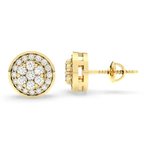 Punky 0.23CT.T.W Natural Diamond Stud Earrings