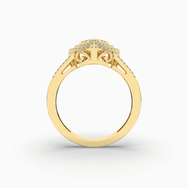 Promise Heart Shape Natural Diamond Engagement Ring