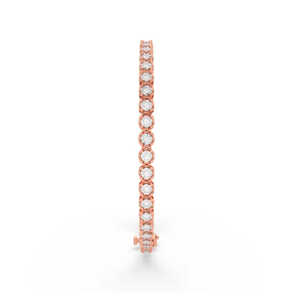 10K Rose Gold Matrix Tennis Bracelet
