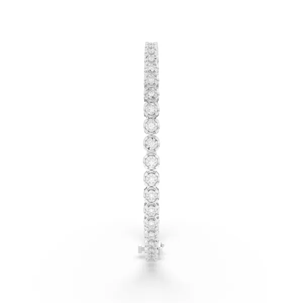 10K White Gold Matrix Tennis Bracelet