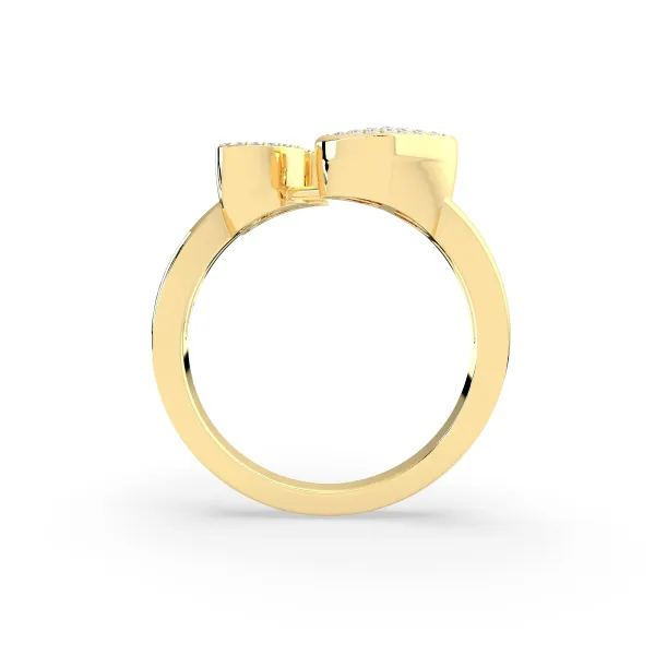The F Alphabet Natural Diamond Ring