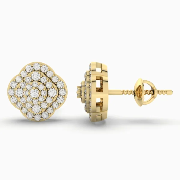 Charming Radiance Natural Diamond Studs Earrings