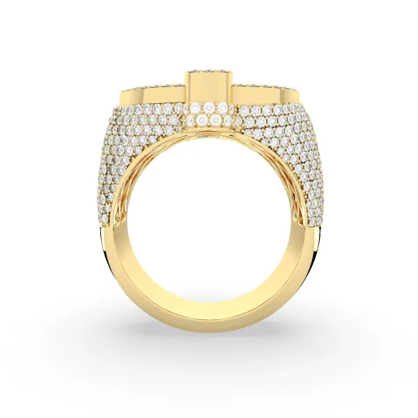 Iced Out Dollar Sign Ring