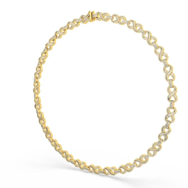 Twisted Wire Infinity Design Necklace