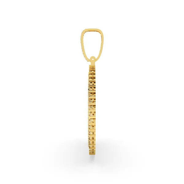 Lab Grown Diamond Personalized Picture Memory Pendant