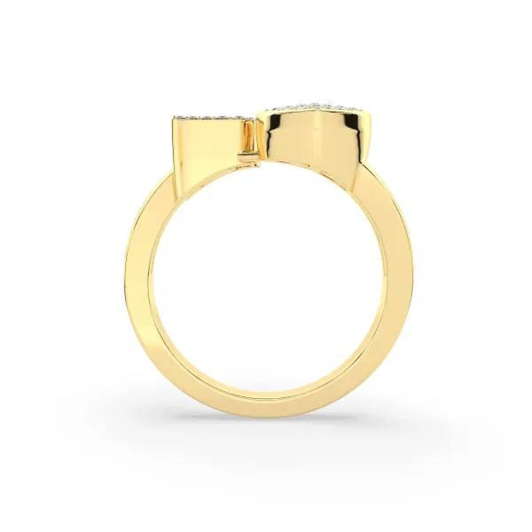 The I Alphabet Natural Diamond Ring