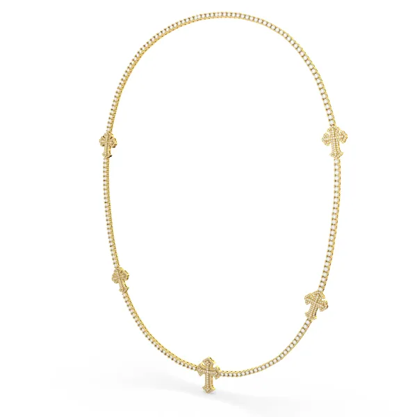 Choker Signature Cross Necklace