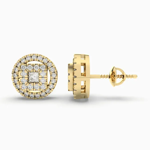 0.36 CT.T.W. Natural Diamond Stud Earrings