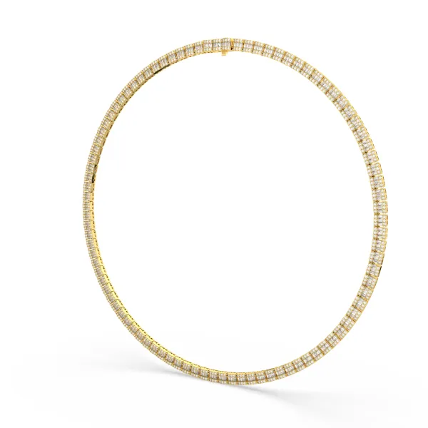 Natural Diamond 11.67 CT Tennis Necklace