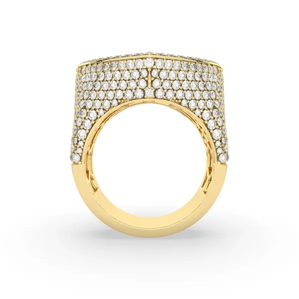 Emerald Natural Diamond Heart Statement Ring