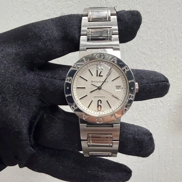 Bvlgari Silver Dial Ref BB38SS with Papers 2007
