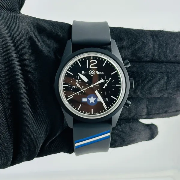 Bell & Ross Insignia B&P Black Dial On Rubber