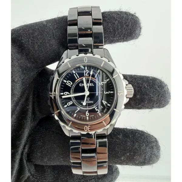 Chanel J12 Black Dial on Ceramic Ref H0685 with Card 2017