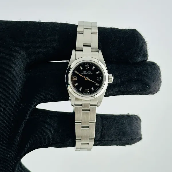Rolex Oyster Perpetual Black Dial On Oyster Ref 76080
