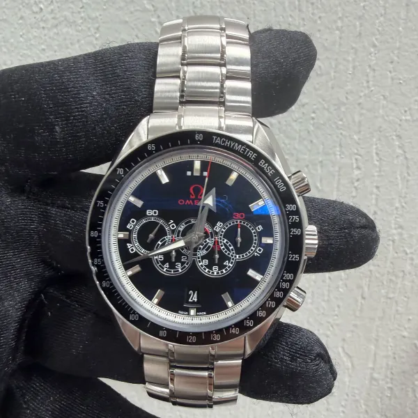 Omega Broad Arrow Olympic Black Dial