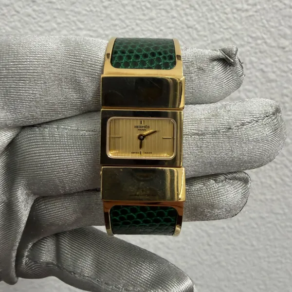 Hermes Gold Dial on Band Ref LO1.201