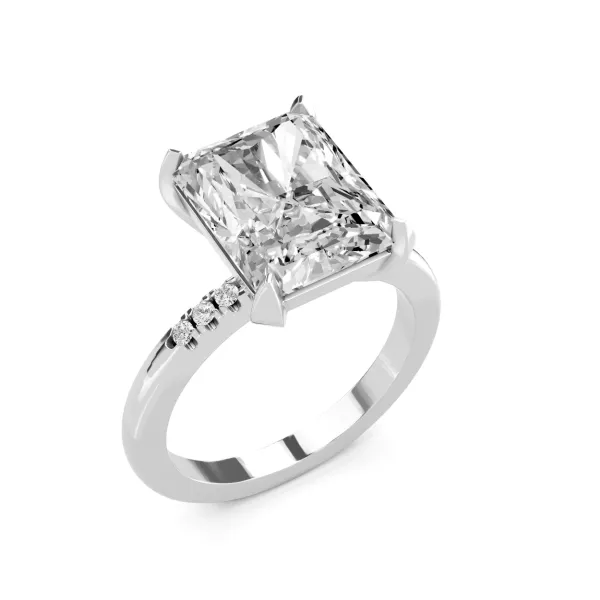 Evie Premium Radiant Solitaire 1 CT Lab Grown Diamond Engagement Ring