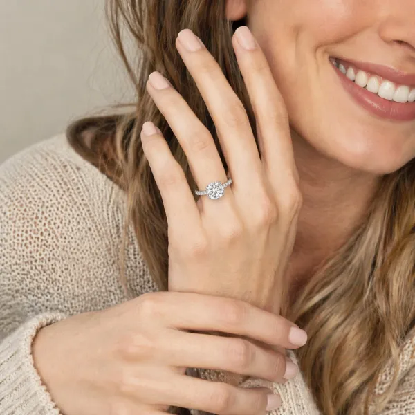 Inyene 1 CT Lab Grown Diamond Engagement Ring