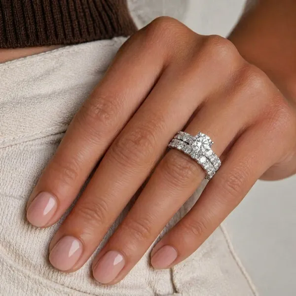 Ziva 2 CT Lab Grown Diamond Bridal Set