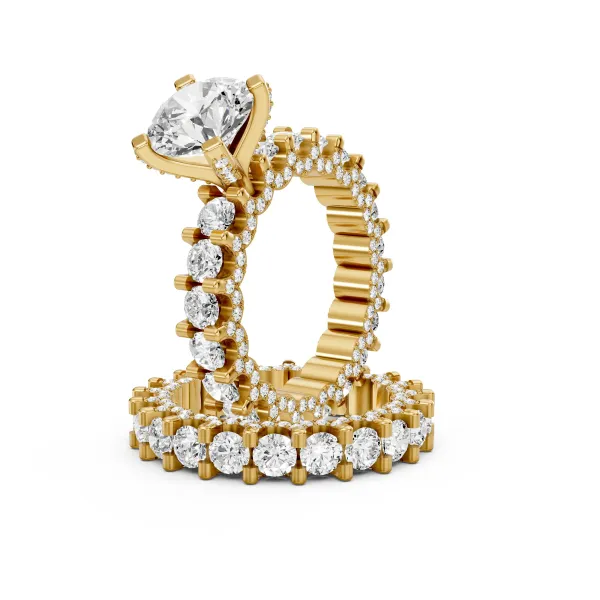 Ziva 8.23 CT Lab Grown Diamond Bridal Set