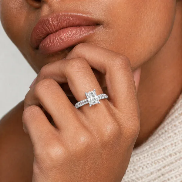 Fiorella Radiant Lab Grown Diamond Engagement Ring