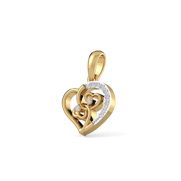 Stunning Sweethearts Diamond Pendant