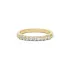 Luna 10K Yellow Gold Elegant Natural Diamond Half Eternity Ring For Women