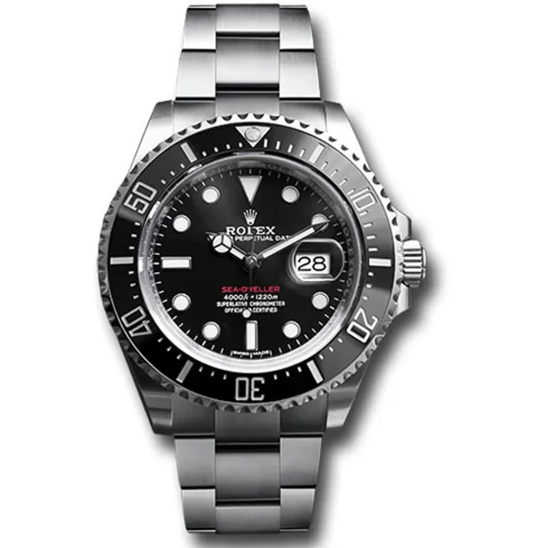 Rolex Sea-Dweller Black Dial On Oyster Ref 126600 With New Style Card White 2018