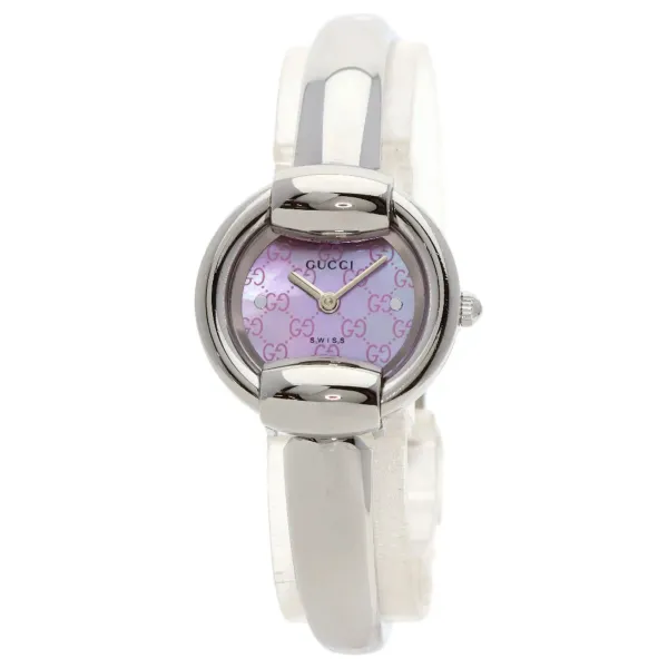 Gucci Gucci Pink Mop Dial on Bangle Style Ref 1400L