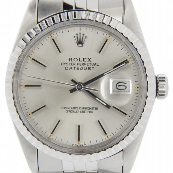 Rolex Datejust Silver Dial on Jubilee