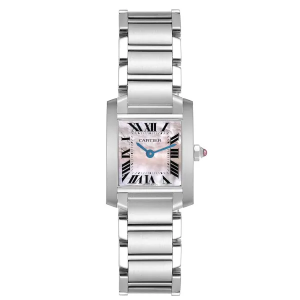 Cartier Tank Francaise Pink M.O.P Dial Ref 2384