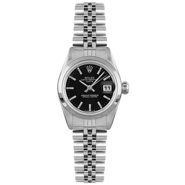 Rolex Datejust Black Dial on Jubilee