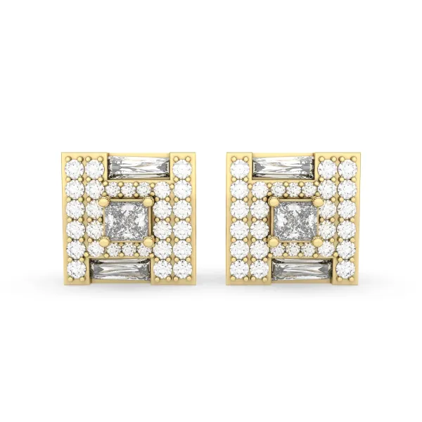 1.73 CT.T.W Natural Diamond Earrings