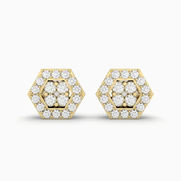 Ritzy Primrose 0.26 CT.T.W Natural Diamond Stud Earring