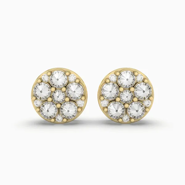 Round Solitaires Office Wear Earrings