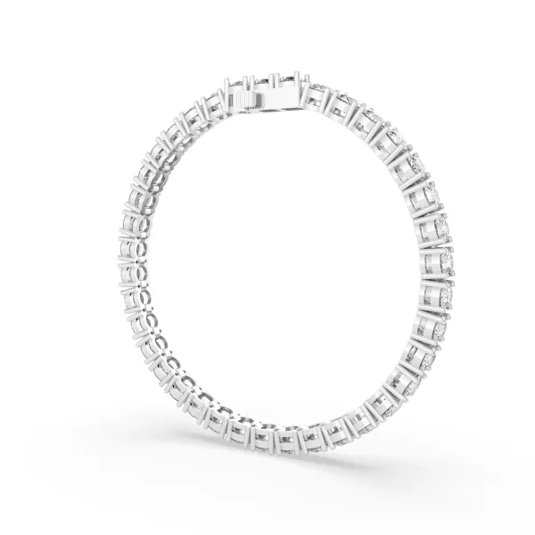 10K White Gold Women'S Lab Grown Diamond Tennis Bracelet